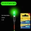 JUNYUE88US 2 Bộ Phao Câu Cá Dạ Quang, Đèn LED Điện Tử Xanh / Đỏ Phát Sáng Dính Trôi Đuôi LED Điện Tử, Điện Tử Dạ Quang CR311 Câu Cá Đêm Dụng Cụ Câu Cá Phát Sáng