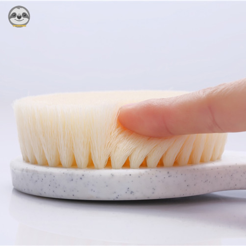 Bàn chải tắm lưng tay cầm dài Muji Nhật Bản, tẩy tế bào chết, massage, lông mềm