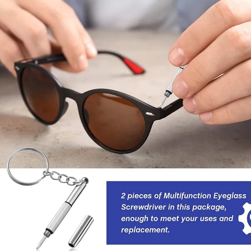 Tuốc Nơ Vít mini 3 Trong 1 Sửa Kính Mắt / Móc Khóa / Tua Vít Kéo Cắt / Sửa Chữa Đồng Hồ