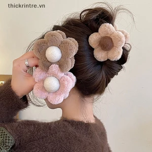 THI Sang Trọng Hoa Vuốt Tóc Kẹp Lớn Đơn Giản Barrettes Cua Kẹp Tóc Hairgrips Thu Đông Phụ Kiện Tóc VN
