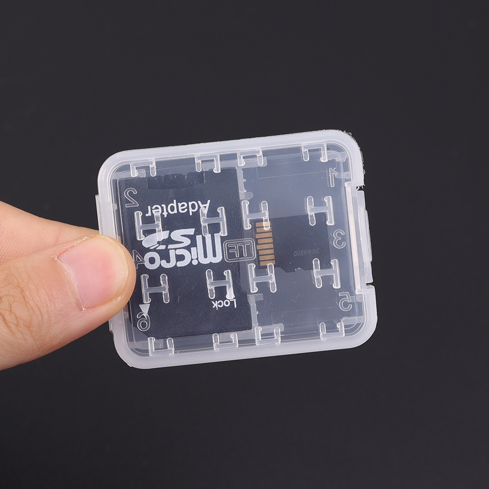 Hộp Đựng Thẻ Nhớ micro sd / Thẻ Nhớ mini sdhc tf ms 8 Trong 1 Mang Đi Du Lịch Tiện Lợi Ốp