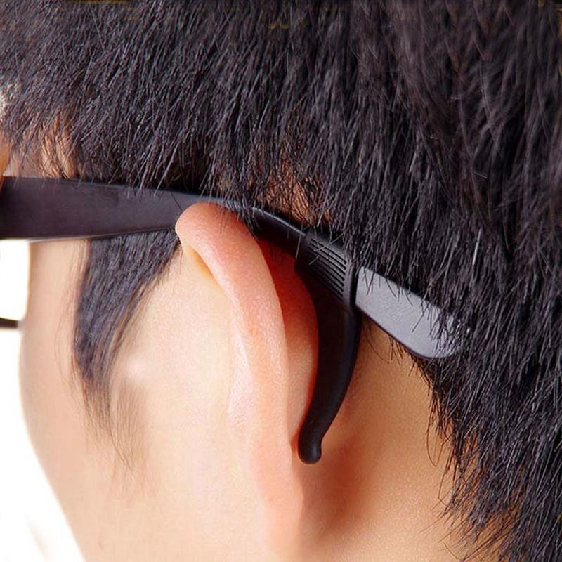 Kính Mắt Tai Kẹp Thoải Mái Chống Trơn Trượt Giá Đỡ, Kính Mắt Silicon Mềm Đầu Đền Tay Giữ Kính Mát