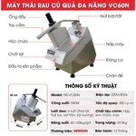 Máy thái rau củ quả đa năng VC60N - Bản nâng cấp mới Newsun (Gía bán chưa bao gồm phí Newsun vận chuyển) — ảnh 2