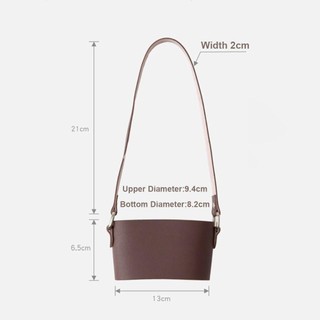 JKDESIGN Tay cầm chai nước Dây đeo vai, Chai 30-40oz Tay cầm cốc đa năng, Da PU di động có dây đeo Chai nước Sling để cắm trại