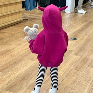 K18-[tomnaukids] Áo khoác Hoodie dấu quần bé gái siêu cưng  (FORM TO KHÔNG TĂNG SIZE) - Size 10-35Kg