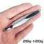Mồi Câu Cá, 20g 30g 40g 60g 80g 100g 120g Mồi Jig Kim Loại Hợp Kim Kẽm, Phụ Kiện Mồi Minnow Nổi Bạc