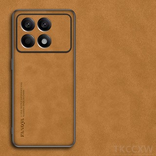 Ốp Điện Thoại Da Cừu + Silicon Dẻo Siêu Mỏng Chống Rơi Cho redmi k70 pro k60 ultra k60 pro