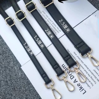 Dây Đeo Túi Xách Bằng Da Màu Đen Dài 70-135cm