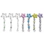 Yoo sành điệu Barrette Star Fringe Kẹp tóc kim loại Phụ kiện phụ nữ Kẹp tóc Macaron
