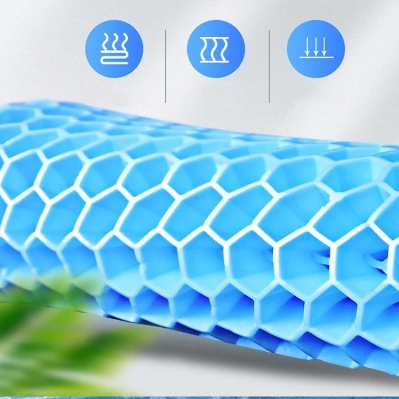 Đệm Ngồi Silicon 3D 2 Lớp Thoáng Khí Nệm Ngồi Ghế Ô Tô, Ệm Lót Ghế Silicon Văn Phòng Chống Đau Mỏi Lưng