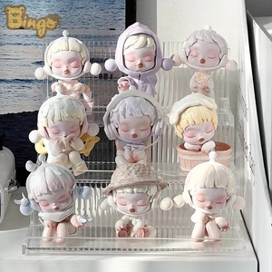 tượng skullpanda，hộp mô hình ngẫu nhiên，Dòng nhiệt độ SP8 【1 bộ 13 chiếc】blind box full set，quà sinh nhật độc lạ，art toy，Phiên bản Trung Quốc tiết kiệm chi phí (0001)