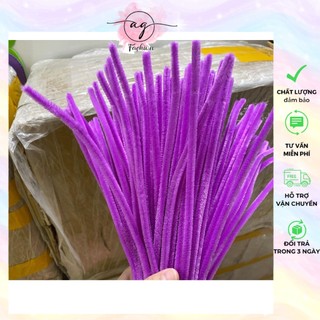 [HỎA TỐC HCM 2H] 50/100 sợi Kẽm nhung làm hoa handmade loại 1 lông đều dày mềm mịn nhiều màu AG.FASHION