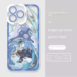 Ốp Điện Thoại TPU Silicone Trong Suốt Chống Sốc In Hình Game Genshin Va Chạm Furina Cho iphone 14 Pro Max 11 12 13 Pro Max
