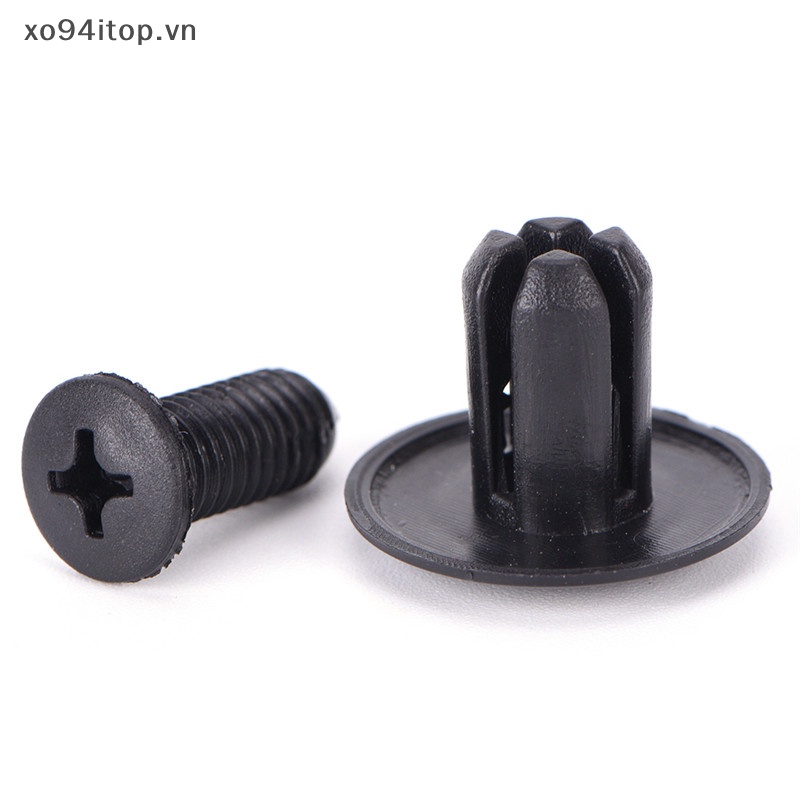 50 đinh tán nhựa 8mm màu đen cho ô tô