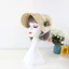 Mũ Rơm AWNGD Gothic, Mũ Đi Biển Phong Cách Pháp Dây Buộc Ngọt Ngào, Chống Nắng Phụ Kiện Tóc Handmade Victoria Bonnet Flat Top Mũ Cắm Trại Ngoài Trời Bãi Biển Đảng Đạo Cụ Ảnh