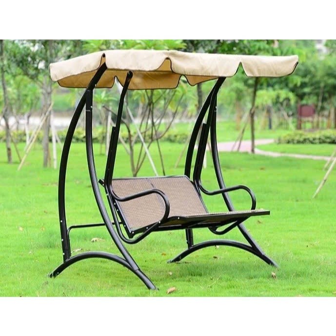 Mẫu Xích đu Ngoài trời Hợp Kim nhập khẩu Ngoài hình đẹp mịn Màu sắc nhôm đồng bắt mắt Ghế xích đu ngoài trời- XĐ02