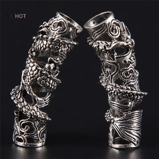 Julyhot Vintage Rồng Dreadlock Hạt Tóc Hạt Nhẫn DIY Nẹp Trang Sức Tay Thủ Công Massivedeals