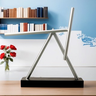 Hỗn loạn Con lắc Chuyển động vĩnh viễn Máy tiện Người sắt Cùng phong cách Newton Con lắc Bóng Đồ trang trí sáng tạo Kinh doanh Trang trí nhà cửa Đế gỗ thật