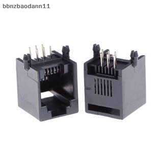 [Bbnzdd] 10 Cái / bộ RJ11 RJ12 6P6C Máy Tính Internet Mạng PCB Jack Ổ Cắm Mới BVAH