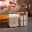 Hộp đựng khăn choàng FAVORITEGOODS, Acrylic với 3 ngăn đựng mỹ phẩm, có nắp đậy Giá đỡ khăn bông chống bụi cho bàn trang điểm