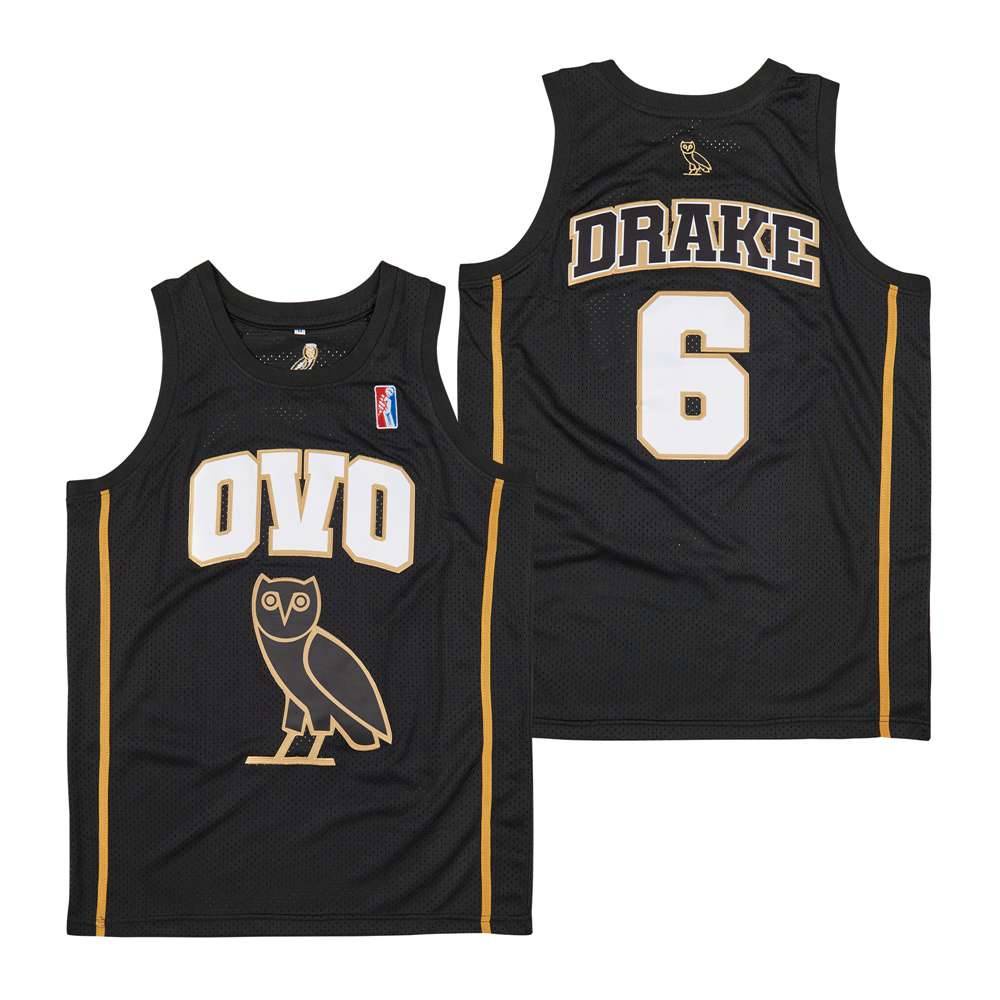 Gh No.6 Drake OVO Jersey Áo Thể Thao Bóng Rổ Unisex Người Hâm Mộ Phiên Bản Plus Kích Thước