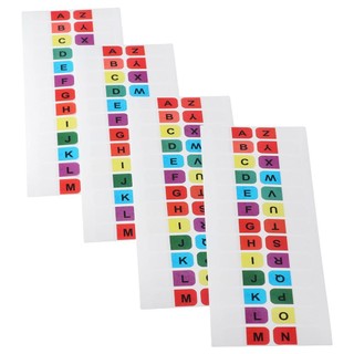 Tab chỉ mục, Tab dính nhiều màu A-Z, Bảng chữ cái trong suốt 208 CÁI Từ điển đánh dấu trang tự dính