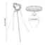 Flgo Feather Angel Halos Băng đô và Cây đũa phép thiên thần Halloween Trang phục hóa trang