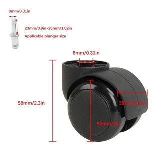 [COD] PURECOTTON0 Bánh nội thất 5 CÁI, Phụ kiện nội thất bánh xe hạng nặng Bánh xe, Con lăn ghế không thân 2 Inch