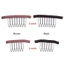 DELMER 10 Cái / lốc Lược Tóc Giả, Kẹp Tóc Giả Bằng Thép Không Gỉ 6 / 8 Theeth, Phụ Kiện Tóc Giả Chuyên Nghiệp DIY Bền Tóc Kẹp Nối Dài Cho Mũ Tóc Giả