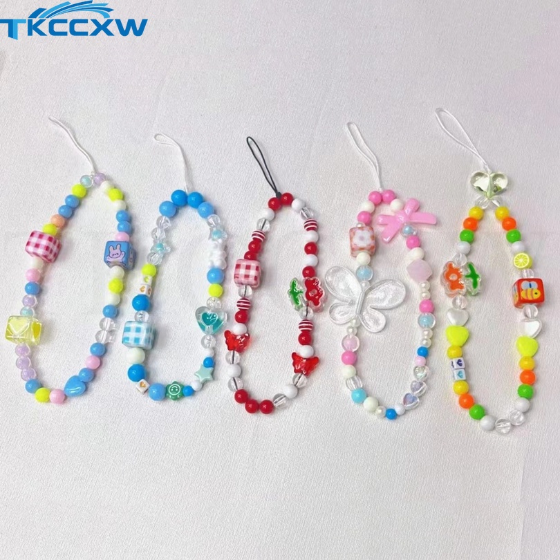 Dễ Thương Dây Đeo Điện Thoại Bằng acrylic Chống Thất Lạc Hình Thỏ / Hoa Xinh Xắn
