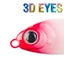 Mồi Câu Cá Giả Bằng Kim Loại Mắt Cứng 3d 7 / 10 / 15 / 20g