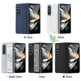 Bao Da Điện Thoại pc Cứng Co Giãn Chống Sốc Có Dây Đeo Cổ Tay Cho samsung galaxy z fold 5 z fold 4 z fold 3 Ốp