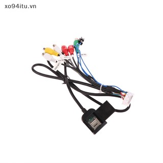 XOITU Cáp vô tuyến âm thanh nổi trên ô tô 20 chân Đầu ra phích cắm Dây AUX Đầu nối dây có đầu quạt cho ZHANGXUN Android Navigation VN