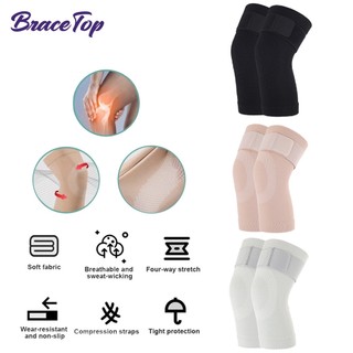 1 Cặp Vớ Bảo Vệ Đầu Gối Có Dây Đeo Hỗ Trợ Giảm Đau Khi Chơi Bóng Chuyền / Bóng Bàn Chân