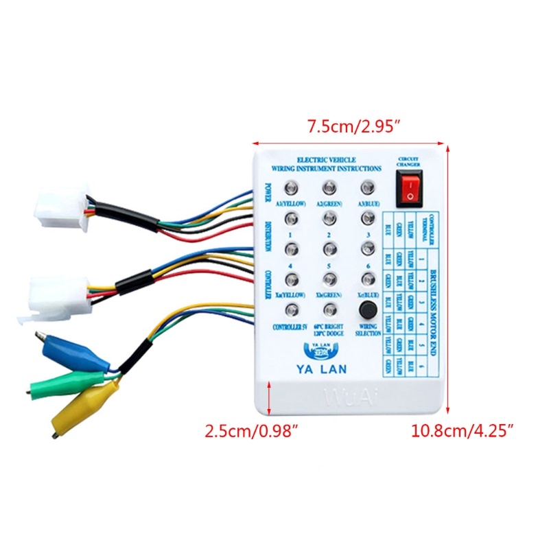 MIS 24V-120V Chạy Bằng Điện Không Chổi Than Xe Máy Kiểm Tra Động Cơ Xe Tay Ga Điều Khiển Máy Dò Cho Ô Tô DIY