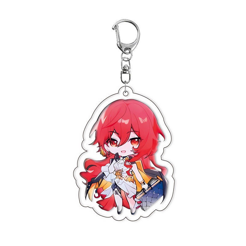 Honkai: Star Rail Yanqing Kafka Dan Heng Ngày 7 tháng 3 Arlan Jing Yuan Acrylic móc khóa schoolbag mặt dây chuyền trò chơi ngoại vi móc chìa khóa móc chìa khóa mặt dây chuyền