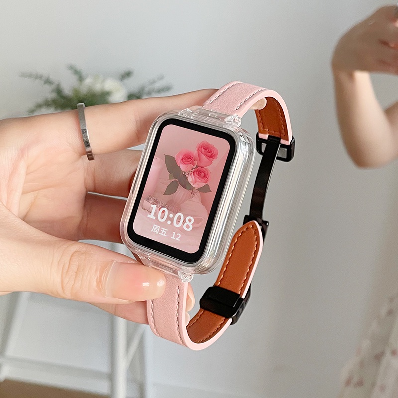 Dây đeo bằng da từ tính cho Samsung Galaxy Fit Vòng đeo tay Thay