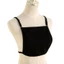 BTF Spaghetti Dây Cotton Mock Camisole Màu Trơn Bọc Ngực Lớp Phủ Modesty Bảng Vest Phân Chia Bao Cho Thấp Cu