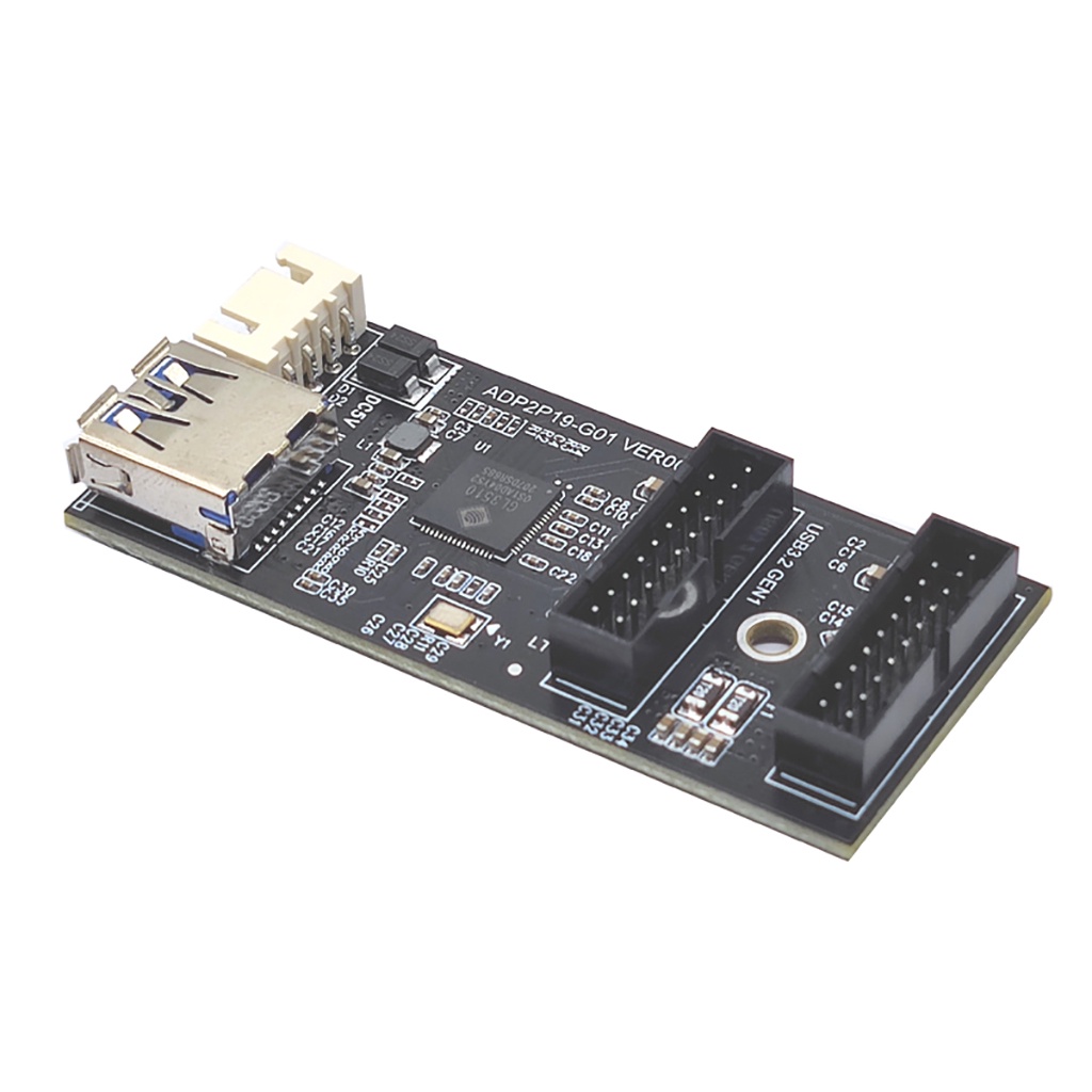 Card Mở Rộng Chuyển Đổi usb 3.2 gen 19pin Sang type e + 19pin 1 Sang 2 19p Thẻ