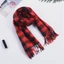 YOI Giáng Sinh Khăn Mùa Thu Ấm Áp Mềm Chăn Lớn Cổ Điển Tua Rua Plaids Khăn