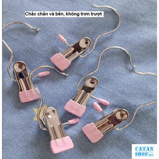 Móc kẹp đa năng bọc sillicon 2 đầu, móc treo đa năng cần thiết trong mọi gia đình, treo quần áo, vớ GD764-MocKep
