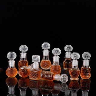 Risedot 1 Cái Bình Whisky, Có Nắp Vít Chai Rượu Trong Suốt, Rượu Cồn 50ml Chai Thủy Tinh Nhỏ