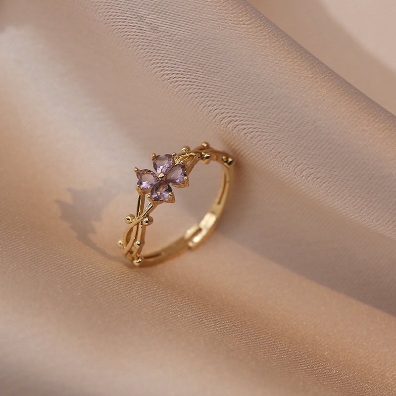 Nhẫn Đeo Tay Đính Đá Zircon Thời Trang Cho Nữ