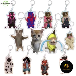 Móc Khóa Hình Mèo Đeo Túi Xách - mang ba lô TRÍ DECOR SHOP