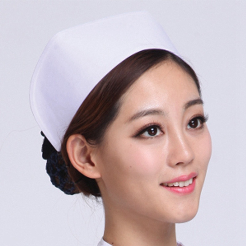 Mũ y tá Mũ lưỡi trai nữ cho buổi lễ điều dưỡng, Lễ ăn mừng (Trắng)