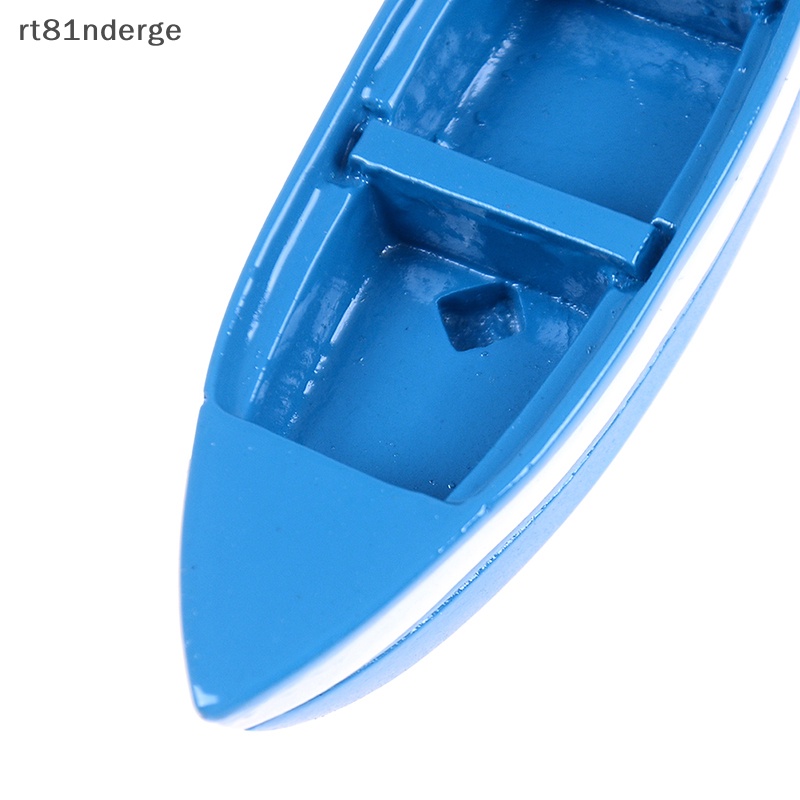 Thuyền mini Bằng Nhựa resin Màu Xanh Dương Tinh Tế Sáng Tạo Trang Trí Nhà Cửa