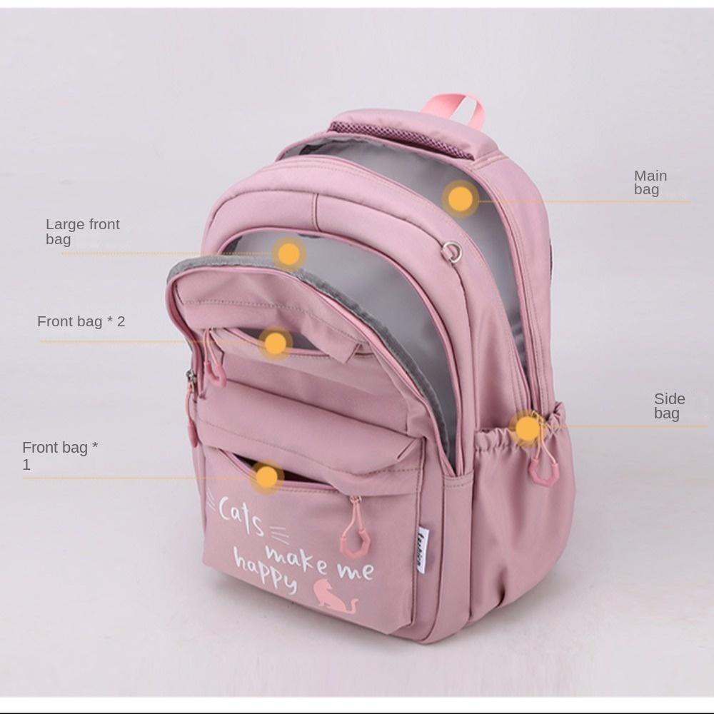 Ba lô đi học HOBBYIN, Túi đi học chất liệu Nylon chống thấm nước, Nhẹ dễ thương Dung tích lớn Ba lô thoáng khí Bagpack Thiếu niên