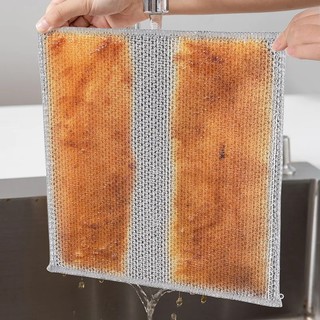 Lưới Thép Làm Sạch Ma Thuật / Khăn Lau Bếp / Vòi Nước Bồn Rửa Chén / Khăn Lau Hai Lớp Chống Dính Dầu / Loại Bỏ Rỉ Sét Thông Dụng