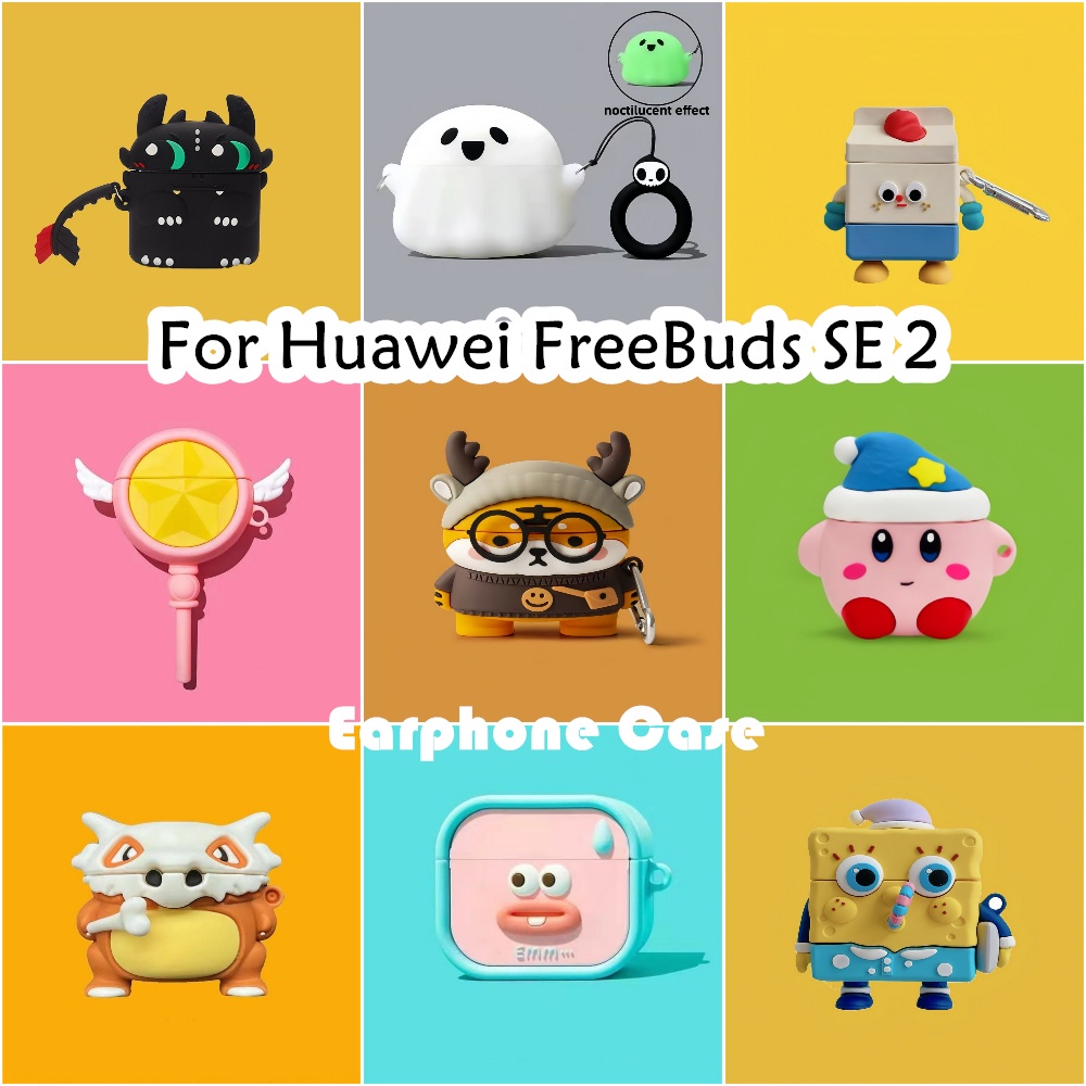 [Ngôi sao tương lai] Dành cho Ốp lưng Huawei FreeBuds SE 2 họa tiết ba chiều sáng tạo Vỏ tai nghe silicon mềm Vỏ bọc NO.3