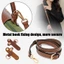 Dây da thật KANGN, Khóa biến hình thay thế không đục lỗ, Dây đeo vai Túi xách đeo chéo cho Longchamp